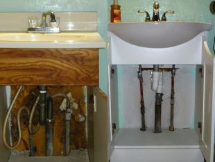 Prej in potem – obnova vodovodne instalacije